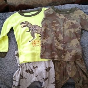 2 dinosaur PJ set